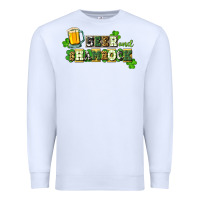 White Beer and shamrock Premium Sweatshirt - CowGirlArtShop