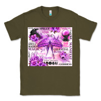 Army Green witchy celestial witch Classic Tee - MaliasSmallBusiness