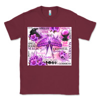 Burgundy witchy celestial witch Classic Tee - MaliasSmallBusiness