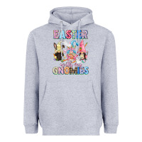 Heather Grey Easter with my gnomies  Easter Day Heavyweight Hoodie - CowGirlArtShop