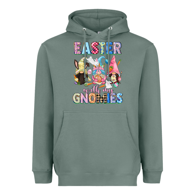 Easter With My Gnomies  Easter Day Heavyweight Hoodie by CowGirlArtShop | Teevron