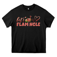 Black let's flamingle Heavy Core Tee - Artiststas