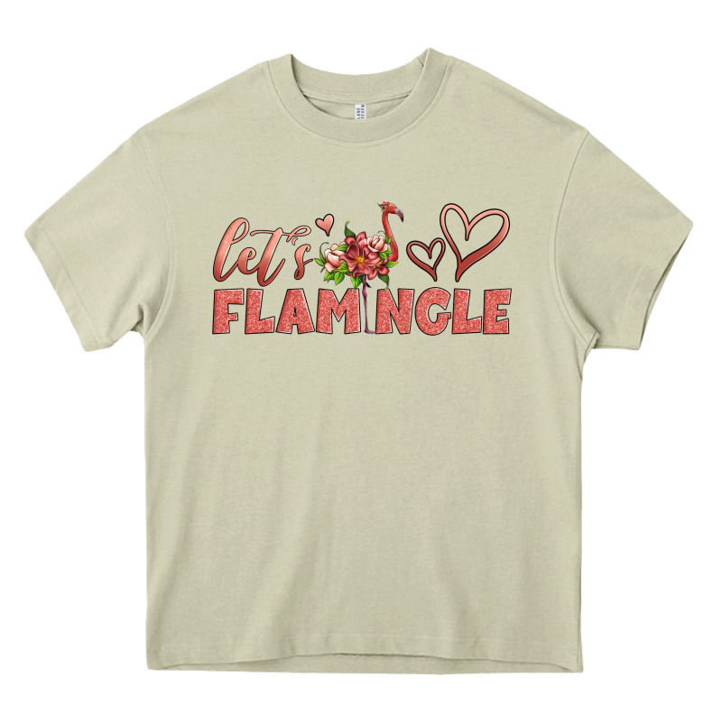 Let's Flamingle Heavy Core Tee by Artiststas | Teevron