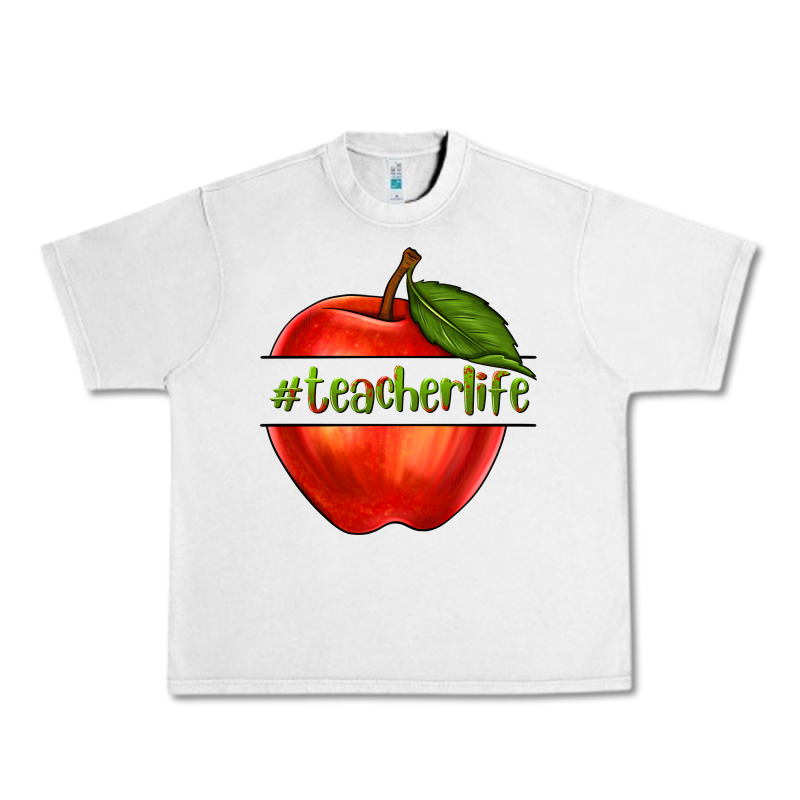 Teacher Life With Apple Urban Heavy Tee by NancyCooperArtShop | Teevron