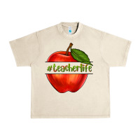 Sandshell teacher life with apple Urban Heavy Tee - NancyCooperArtShop