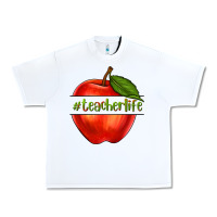 White teacher life with apple Urban Heavy Tee - NancyCooperArtShop