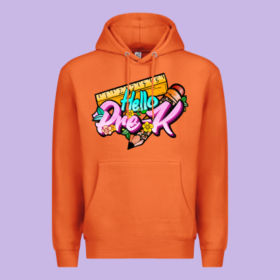 Hello Pre K Premium Hoodie Designed By Jahusdesignshop