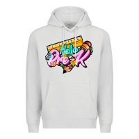 Dove Grey hello pre k Premium Hoodie - JahusDesignShop