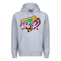 Heather Grey hello pre k Premium Hoodie - JahusDesignShop