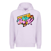 Lilac hello pre k Premium Hoodie - JahusDesignShop