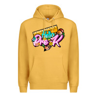 Mustard hello pre k Premium Hoodie - JahusDesignShop