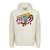 Oatmeal Heather hello pre k Premium Hoodie - JahusDesignShop
