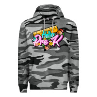 Slate Camo hello pre k Premium Hoodie - JahusDesignShop