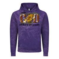Cloud Purple with god all things are possible Vintage Hoodie - NancyCooperArtShop