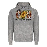 Cloud Rock with god all things are possible Vintage Hoodie - NancyCooperArtShop