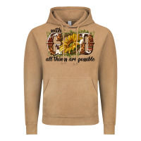 Vintage Camel with god all things are possible Vintage Hoodie - NancyCooperArtShop