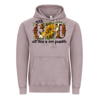 Vintage Zinc with god all things are possible Vintage Hoodie - NancyCooperArtShop