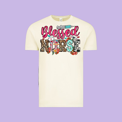 Blessed Nurse Vintage Tee Designed By Nancycooperartshop