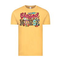 Vintage Mustard blessed nurse Vintage Tee - NancyCooperArtShop