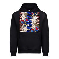 Black usa balloons seamless pattern Urban Hoodie - BundleAndBundleShop