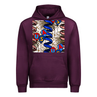 Mauve Wine usa balloons seamless pattern Urban Hoodie - BundleAndBundleShop