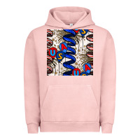Pigment Salmon usa balloons seamless pattern Urban Hoodie - BundleAndBundleShop