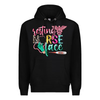 Black resting nurse face Premium Hoodie - CowGirlArtShop