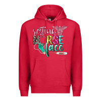 Cardinal resting nurse face Premium Hoodie - CowGirlArtShop