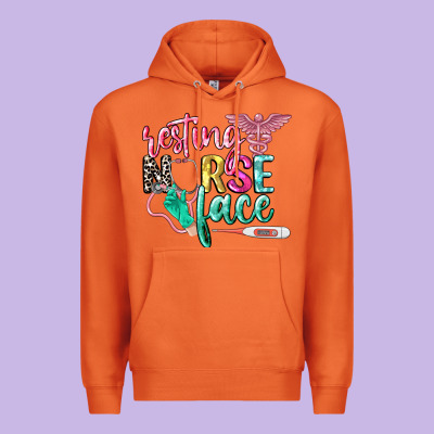 Resting Nurse Face Premium Hoodie Designed By Cowgirlartshop