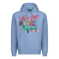 Colony Blue resting nurse face Premium Hoodie - CowGirlArtShop
