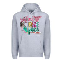 Heather Grey resting nurse face Premium Hoodie - CowGirlArtShop