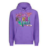 Purple resting nurse face Premium Hoodie - CowGirlArtShop