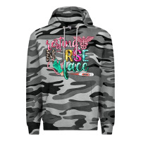 Slate Camo resting nurse face Premium Hoodie - CowGirlArtShop