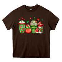 Chocolate Brown watermelon coffee Heavy Core Tee - Jasminsmagicworld