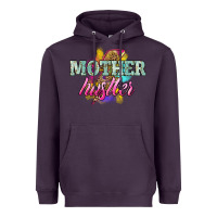 Plum Mother hustler lightning bolt mother's day Heavyweight Hoodie - HowdyJamesFarm