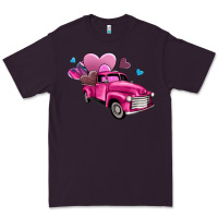 Plum truck with hearts Premium Tee - AdoDesignShop