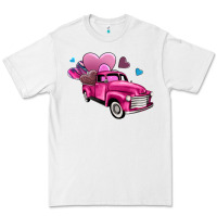White truck with hearts Premium Tee - AdoDesignShop