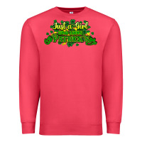 Cardinal Just a girl who loves St. Patrick's Day Premium Sweatshirt - HowdyJamesFarm