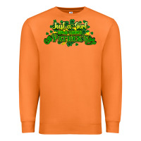 Carrot Just a girl who loves St. Patrick's Day Premium Sweatshirt - HowdyJamesFarm