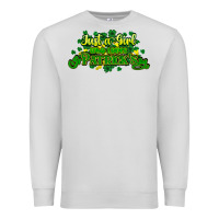 Dove Grey Just a girl who loves St. Patrick's Day Premium Sweatshirt - HowdyJamesFarm