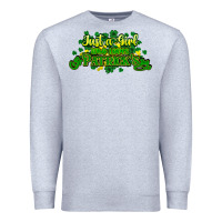 Heather Grey Just a girl who loves St. Patrick's Day Premium Sweatshirt - HowdyJamesFarm