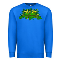 True Royal Just a girl who loves St. Patrick's Day Premium Sweatshirt - HowdyJamesFarm