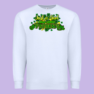 Just A Girl Who Loves St. Patrick's Day Premium Sweatshirt Designed By Howdyjamesfarm