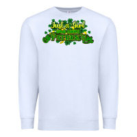 White Just a girl who loves St. Patrick's Day Premium Sweatshirt - HowdyJamesFarm
