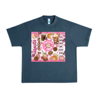Midnight Navy cafecito y chisme Urban Heavy Tee - JahusDesignShop