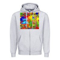 Heather Grey Autism awareness with stitch tumbler Zipper Hoodie - TumblerDesignByShophia