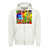 Oatmeal Heather Autism awareness with stitch tumbler Zipper Hoodie - TumblerDesignByShophia