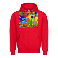 Red Autism awareness with stitch tumbler Zipper Hoodie - TumblerDesignByShophia