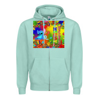 Seafoam Autism awareness with stitch tumbler Zipper Hoodie - TumblerDesignByShophia
