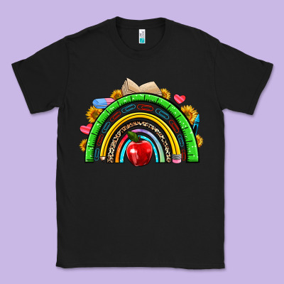 School Rainbow Classic Tee Designed By Nancycooperartshop